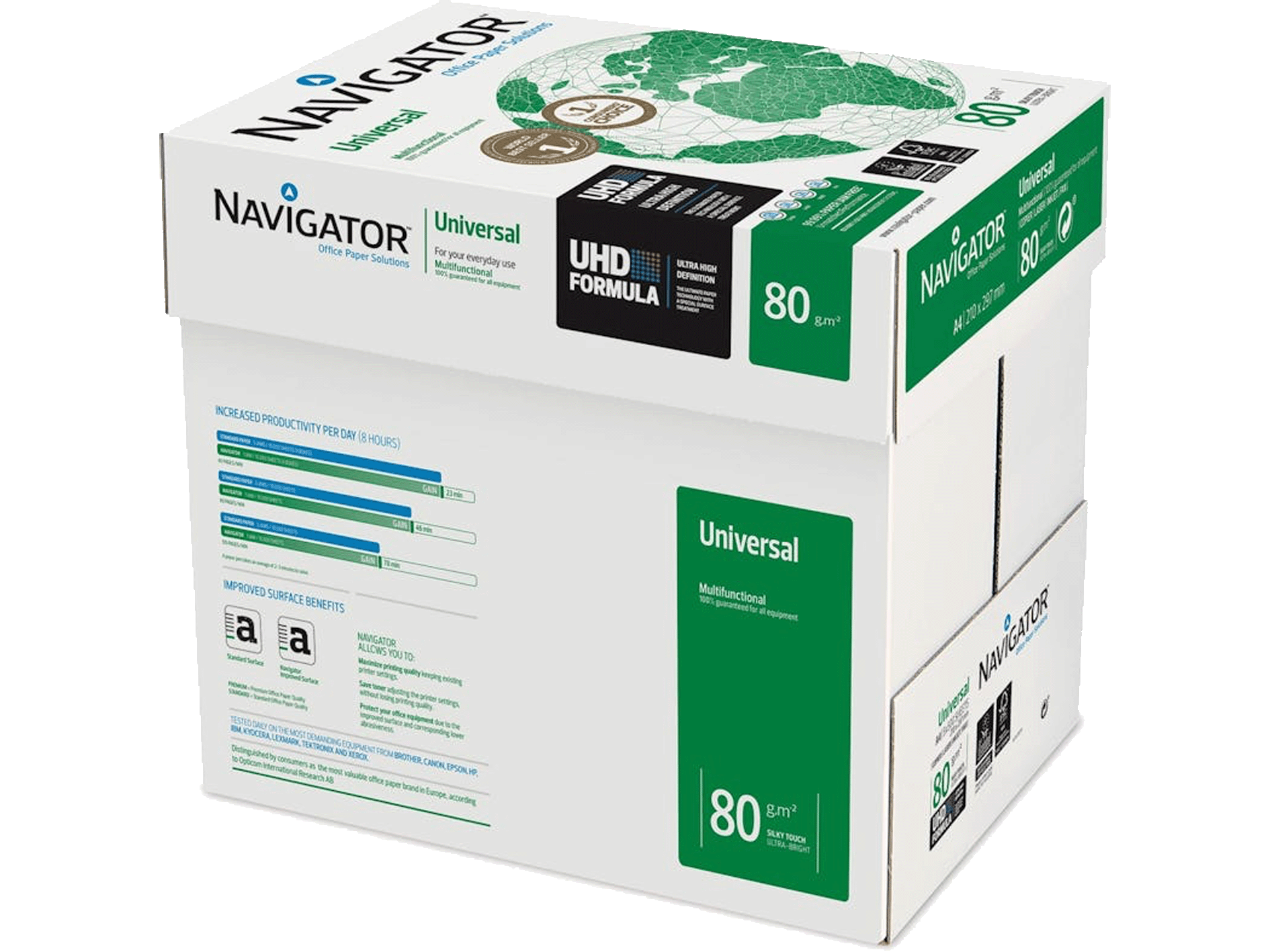 Navigator Univereel Printpapier A4 80 g/m² - 5 x 500 vellen