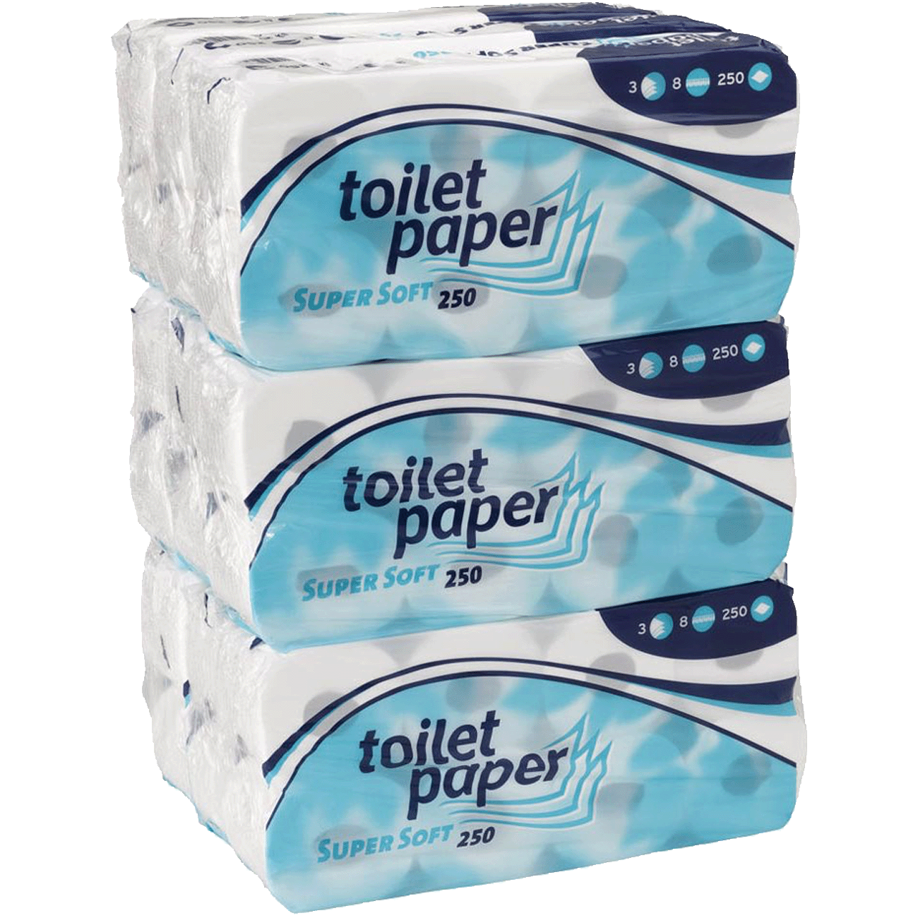 Wepa Toiletpapier Cellulose -  9x8 rollen 250vel 3 laags