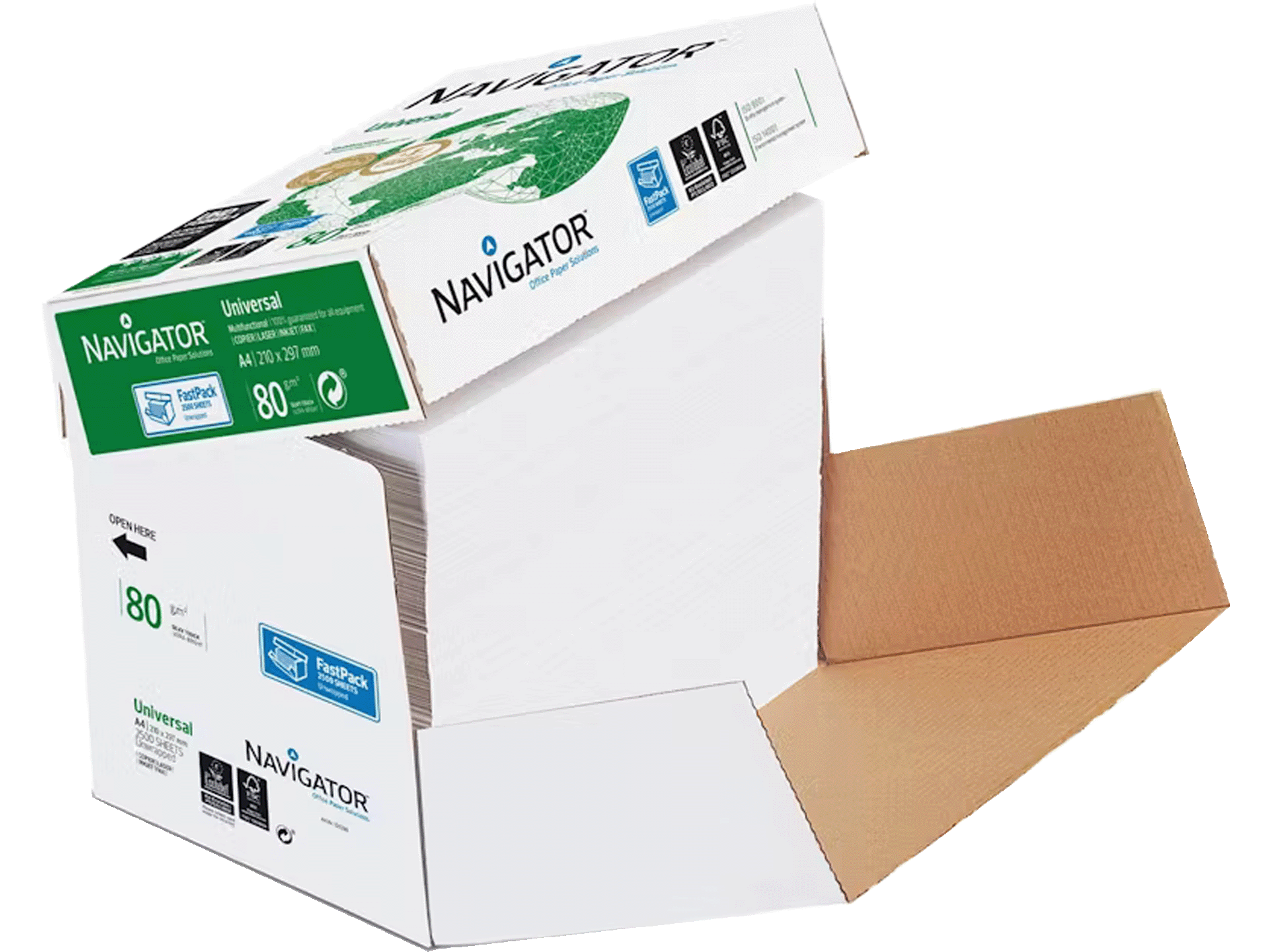 Navigator Universeel Printpapier A4 80 g/m² - 2500 vellen