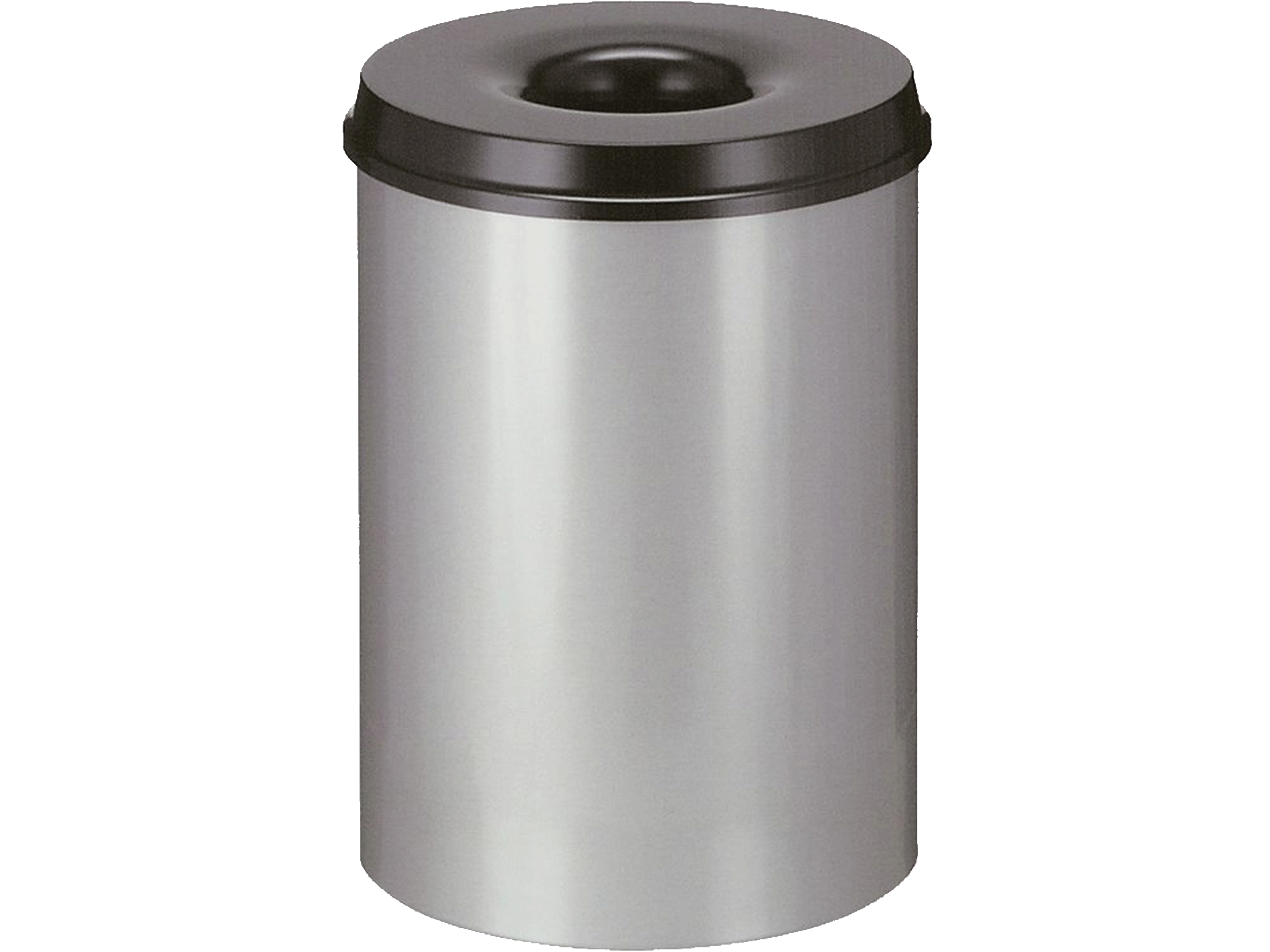 Vlamdovende Papierbak RVS/Zwart - 30L